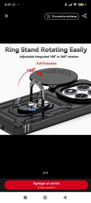 Funda Protectora X7 5G con Anillo