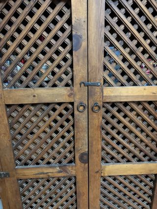 Armadio Rustico Portabottiglie in Legno