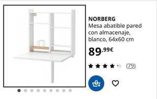 Mesa plegable cocina y 2 taburetes