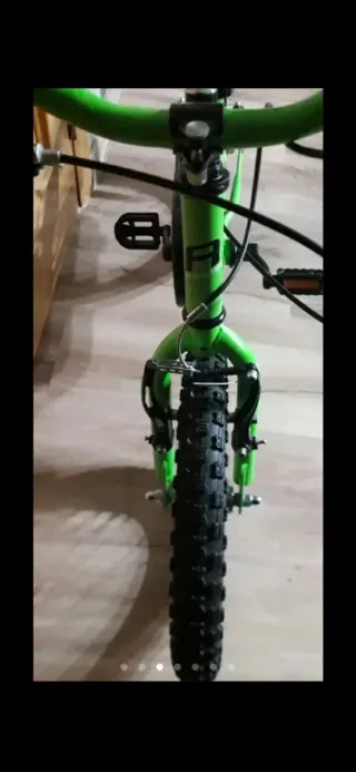 Bicicleta infantil 14 pulgadas verde