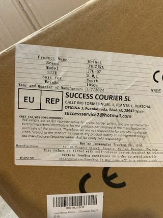 Casco bici JTUZJRA JTU-07 Talla S (55-56 cm)