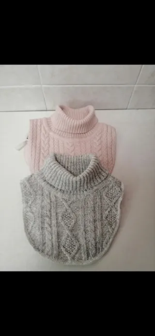 Bufanda cuello tejido niño 2 colores