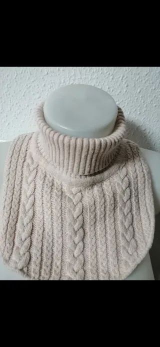 Bufanda cuello tejido niño 2 colores