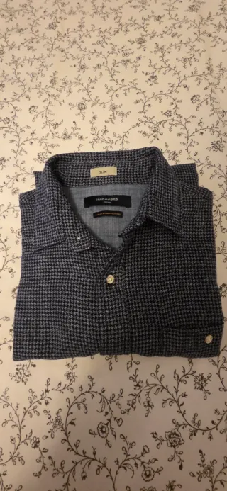 Camisa Jack & Jones Slim Azul Talla M