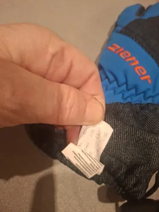 Guantes nieve Ziener niños. Ajustables a la muñeca