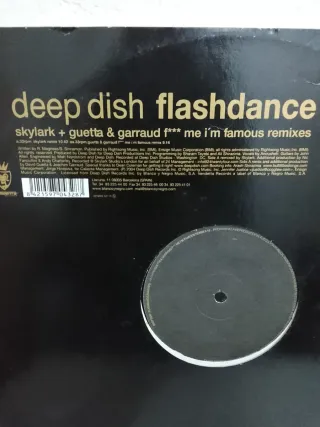 Vinilo hardtrance Deep Dish Flashdance Remixes
