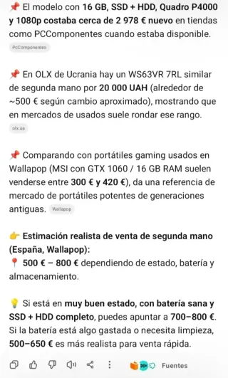 Portátil MSI i7 Workstation/ Gaming