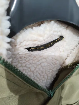 Chaquetón militar verde con forro