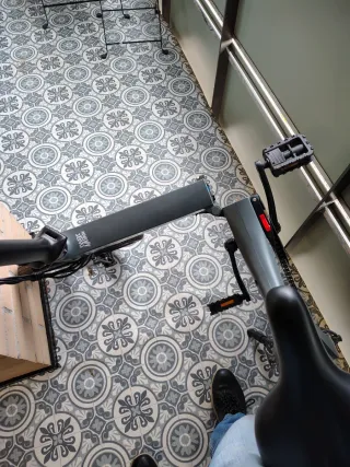 Bicicleta Eléctrica Plegable Gris