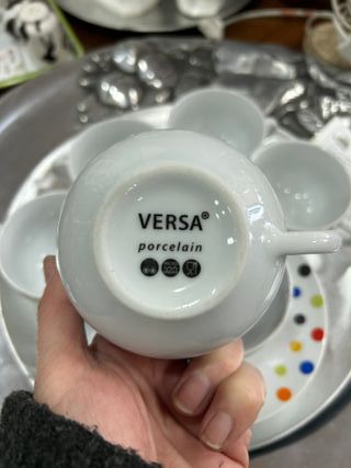 Juego café porcelana Versa lunares