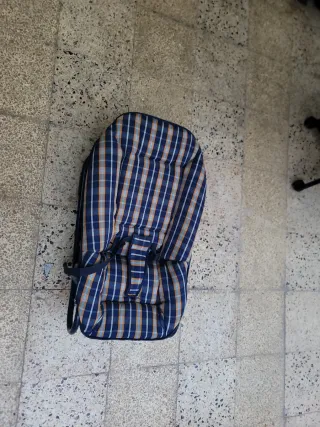 Hamaca para bebé a cuadros