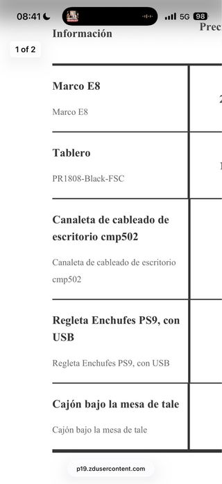 Mesa de escritorio elevable Flexispot E8