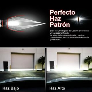 Bombillas LED H7 9000LM 6000K Blanca