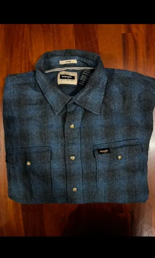 Camisa Wrangler Índigo Talla L