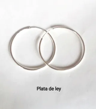 Pendientes Aro Plata de Ley