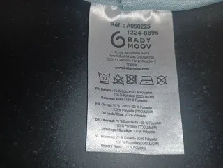 Almohada bebé Love nest azul y blanco