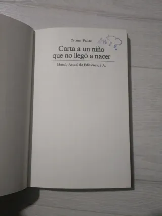 Carta a un niño que no llego a nacer