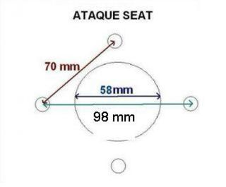 Separadores Seat 20mm (2 unidades)