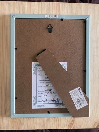 Poster Maradona con cornice cm 21x27 - DigitalArt