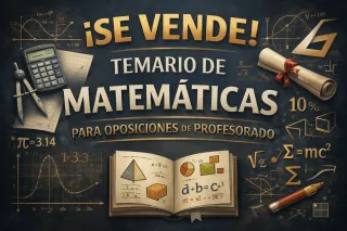 Se vende temario actualizado de profesorado mates