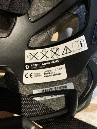 Casco Bicicleta Scott Argo Plus Talla S/M 54-58 cm