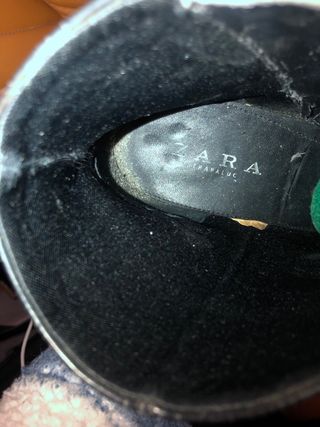 Botines Zara Negros Tacón Bloque