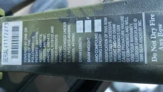 Arco de poleas Bear, con varios complementos.