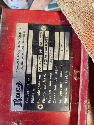 Caldera Roca NL 10-7 Carbon/Leña