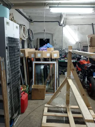 Ventana PVC Roble Dorado