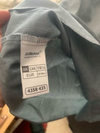 Camisa Marks & Spencer T40 Gris vintage UK