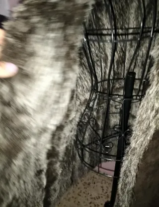 Chaquetón piel y pelos