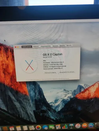 Ordenador iMac Apple Plata y Negro