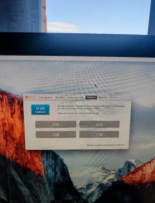 Ordenador iMac Apple Plata y Negro