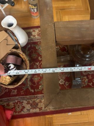 Mesa de madera antigua vintage