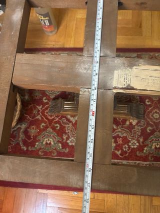 Mesa de madera antigua vintage