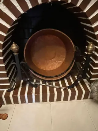 Caldera grande de cobre