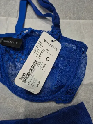 Completo intimo donna Implicite blu