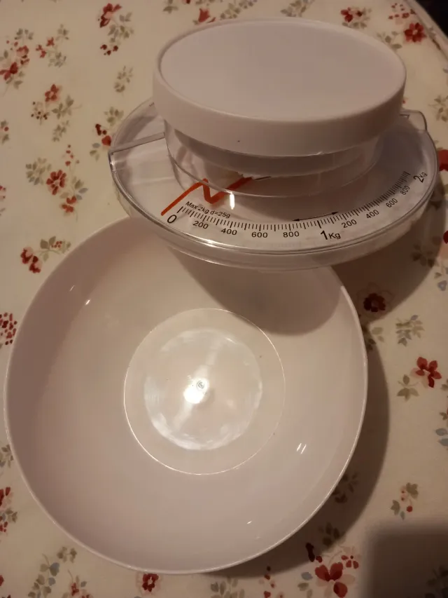 Báscula de cocina blanca / Peso de cocina