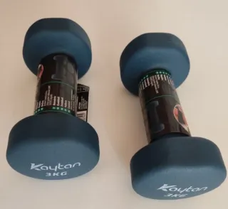 Juego 2 mancuernas fitness 3kg (6kg total) NUEVAS