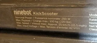 Patinete Eléctrico Ninebot Kick scooter