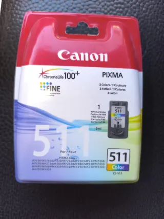 Cartuchos de tinta Canon PIXMA 510 y 511