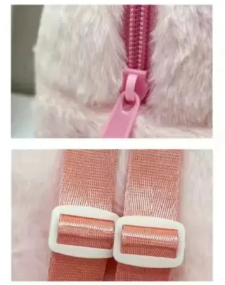 Original pequeña mochila peluche de Stitch,rosa.