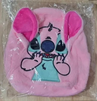 Original pequeña mochila peluche de Stitch,rosa.