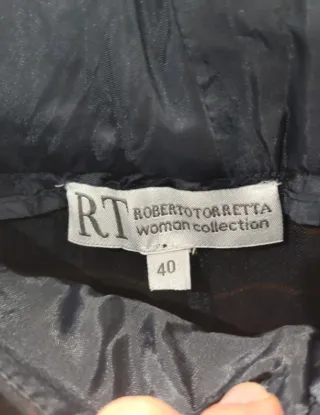 Pantalón cuadros azul Roberto Torretta mujer