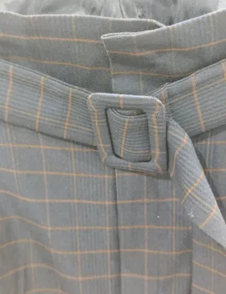 Pantalón cuadros azul Roberto Torretta mujer