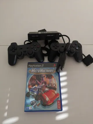 PlayStation 2 Micro Machines y Multitap