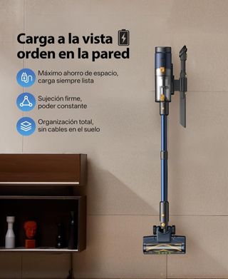 Aspirador sin Cable 48Kpa, 50min Autonomía