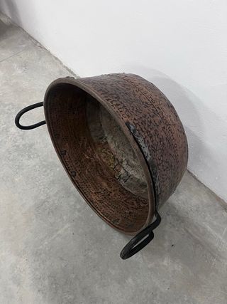 Caldero de cobre antiguo 80 cm de diametro