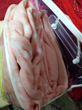 Juego Sábanas Térmicas 135 Rosa Blanco