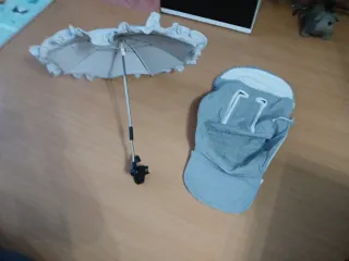 Sombrilla y funda para carrito de bebé